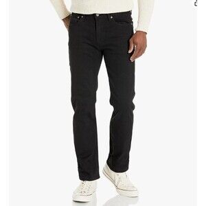 Levi's Men's 514 Straight Fit Cut Jeans Black 34 x 32